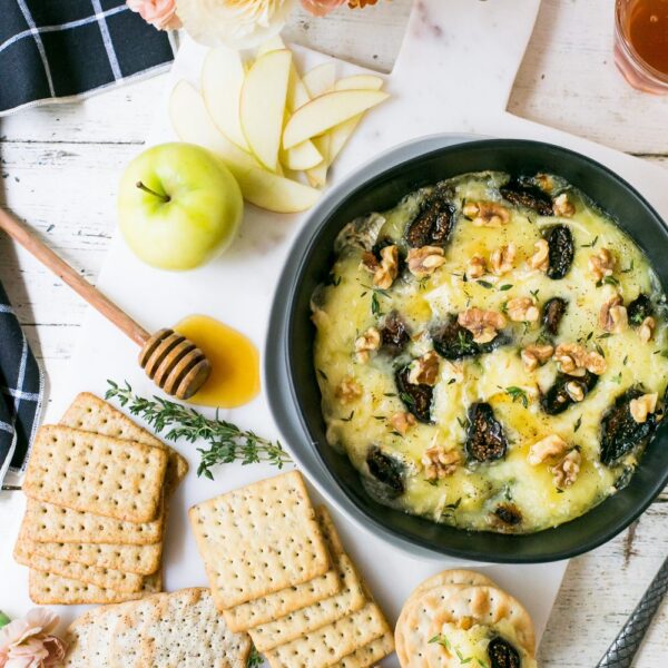 Baked Brie with Roasted Fig & Walnuts